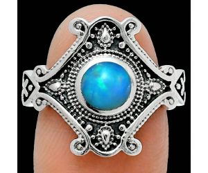 Ethiopian Opal Ring size-8.5 EXR05357 R-1734, 6x6 mm