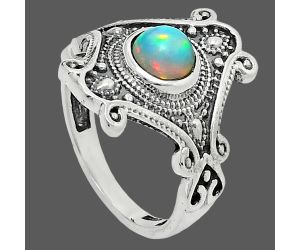 Ethiopian Opal Ring size-7 EXR05358 R-1734, 6x6 mm