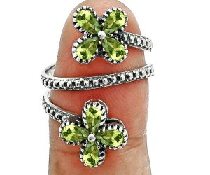 Peridot Ring size-7 EXR05715 R-1736, 3x5 mm