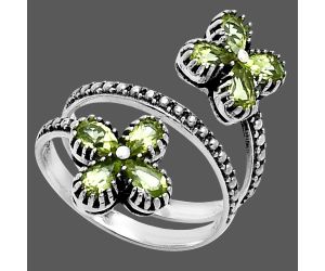 Peridot Ring size-7 EXR05715 R-1736, 3x5 mm