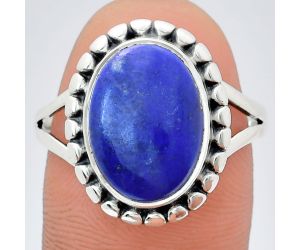 Lapis Lazuli Ring size-9.5 EXR05766 R-1071, 10x14 mm