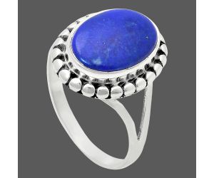 Lapis Lazuli Ring size-9.5 EXR05766 R-1071, 10x14 mm