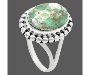 Utah Variscite Ring size-8 EXR05769 R-1071, 10x14 mm