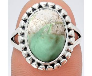 Utah Variscite Ring size-7 EXR05776 R-1071, 10x14 mm