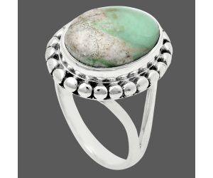 Utah Variscite Ring size-7 EXR05776 R-1071, 10x14 mm