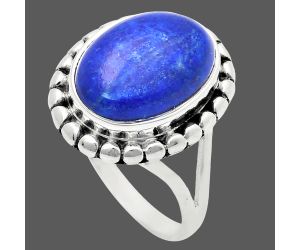 Lapis Lazuli Ring size-8 EXR05777 R-1071, 10x14 mm