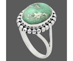 Utah Variscite Ring size-9.5 EXR05790 R-1071, 10x14 mm