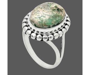 Utah Variscite Ring size-7 EXR05796 R-1071, 10x14 mm