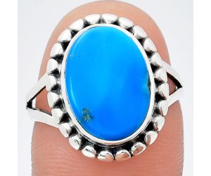 Sleeping Beauty Turquoise Ring size-8 EXR05799 R-1071, 10x14 mm