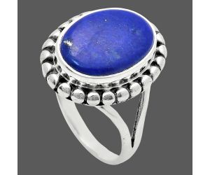 Lapis Lazuli Ring size-7 EXR05800 R-1071, 10x14 mm