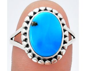 Sleeping Beauty Turquoise Ring size-9.5 EXR05805 R-1071, 10x14 mm