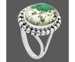 Utah Variscite Ring size-8 EXR05813 R-1071, 10x14 mm