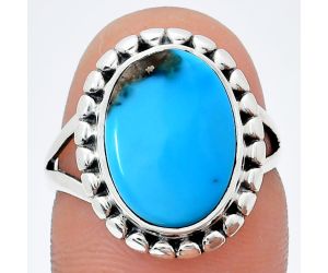 Sleeping Beauty Turquoise Ring size-7 EXR05819 R-1071, 10x14 mm