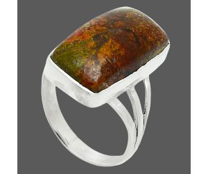 Rare Cady Mountain Agate Ring size-8 EXR05990 R-1003, 11x20 mm