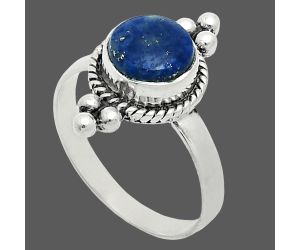 Lapis Lazuli Ring size-8 EXR05997 R-1127, 8x8 mm