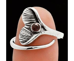 Mermaid Tail Charm - Hessonite Garnet Ring size-8.5 EXR06005 R-1070, 3x3 mm