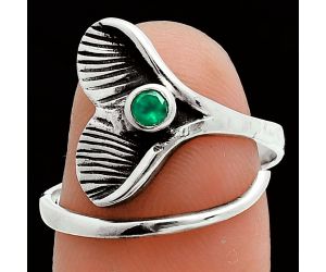 Mermaid Tail Charm - Green Onyx Ring size-8 EXR06006 R-1070, 3x3 mm