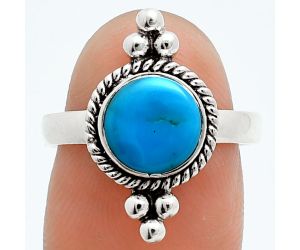 Sleeping Beauty Turquoise Ring size-7.5 EXR06038 R-1127, 8x8 mm