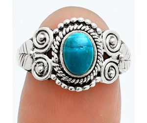 Azurite Chrysocolla Ring size-8 EXR06042 R-1280, 7x5 mm