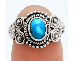 Sleeping Beauty Turquoise Ring size-7 EXR06044 R-1280, 7x5 mm