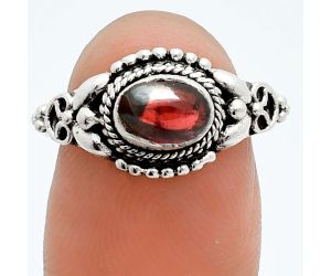 Ruby Glassfield Ring size-8 EXR06049 R-1286, 7x5 mm