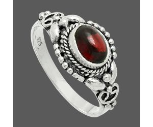 Ruby Glassfield Ring size-8 EXR06049 R-1286, 7x5 mm