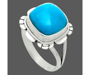 Sleeping Beauty Turquoise Ring size-9.5 EXR06062 R-1342, 12x12 mm