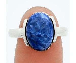 Sodalite Ring size-9.5 EXR06069 R-1173, 10x14 mm