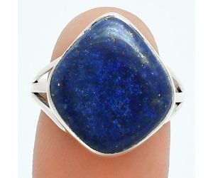 Lapis Lazuli Ring size-8 EXR06110 R-1003, 15x17 mm