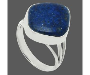 Lapis Lazuli Ring size-8 EXR06110 R-1003, 15x17 mm