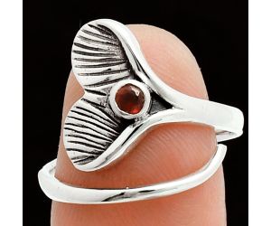 Mermaid Tail Charm - Hessonite Garnet Ring size-7.5 EXR06154 R-1070, 3x3 mm