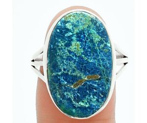 Shattuckite Ring size-10 EXR06161 R-1008, 14x22 mm