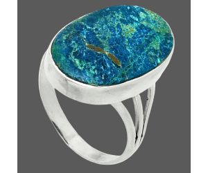 Shattuckite Ring size-10 EXR06161 R-1008, 14x22 mm