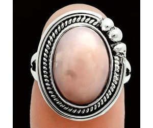 Pink Opal Ring size-6 EXR06168 R-1148, 10x14 mm