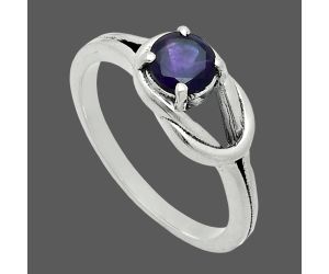 African Amethyst Ring size-8 EXR06194 R-1215, 6x6 mm