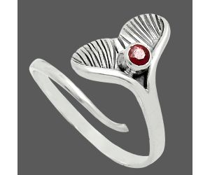 Mermaid Tail Charm - Hessonite Garnet Ring size-9 EXR06200 R-1070, 3x3 mm