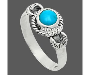 Sleeping Beauty Turquoise Ring size-8 EXR06222 R-1733, 6x6 mm