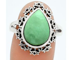 Utah Variscite Ring size-9 EXR06244 R-1114, 10x14 mm