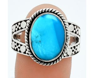 Sleeping Beauty Turquoise Ring size-9.5 EXR06245 R-1732, 10x14 mm