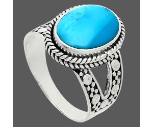 Sleeping Beauty Turquoise Ring size-9.5 EXR06245 R-1732, 10x14 mm