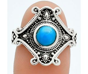 Sleeping Beauty Turquoise Ring size-7 EXR06248 R-1734, 7x7 mm