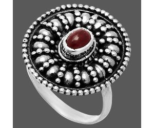 Ruby Glassfield Ring size-7 EXR06270 R-1691, 3x5 mm