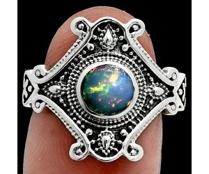 Ethiopian Opal Ring size-7 EXR06278 R-1734, 6x6 mm