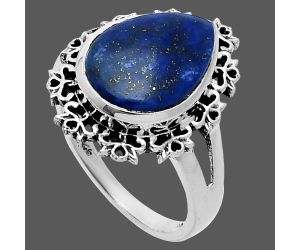 Lapis Lazuli Ring size-9 EXR06286 R-1114, 10x14 mm