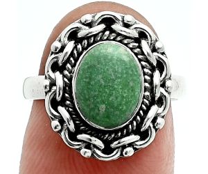 Utah Variscite Ring size-7 EXR06294 R-1667, 7x9 mm