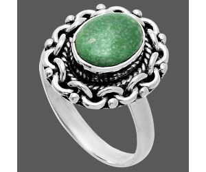 Utah Variscite Ring size-7 EXR06294 R-1667, 7x9 mm