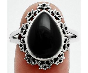 Black Onyx Ring size-10 EXR06299 R-1114, 10x14 mm