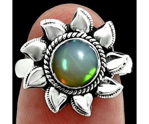 Ethiopian Opal Ring size-7 EXR06312 R-1617, 7x7 mm