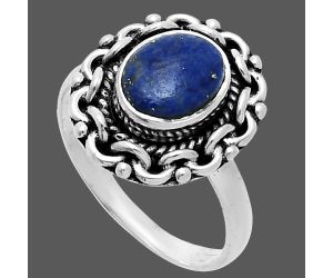 Lapis Lazuli Ring size-8 EXR06318 R-1667, 7x9 mm