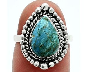 Peruvian Opalina Ring size-6 EXR06321 R-1154, 8x12 mm